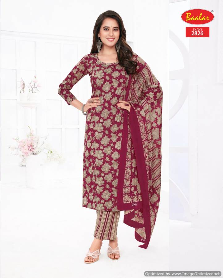Zaara Vol 28 By Baalar Printed Cotton Kurti With Bottom Dupatta Wholesale Price In Surat
